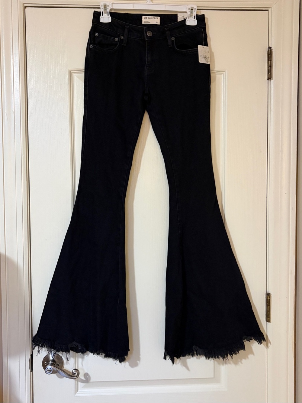We The Free Black High-Rise Flared Jeans